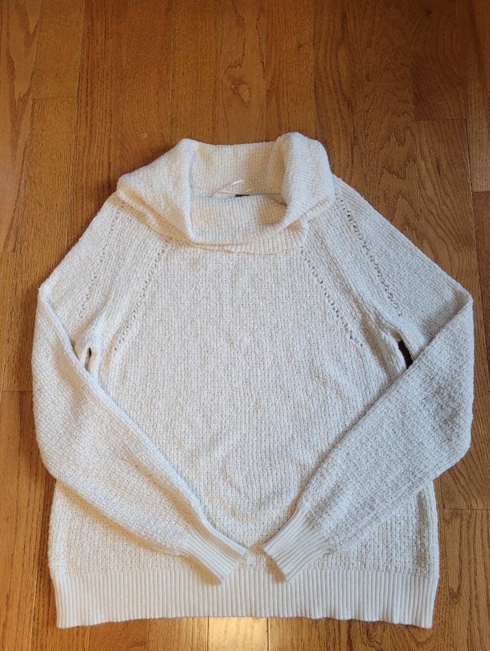 Free People Ivory Cowl Neck Pullover Sweater
